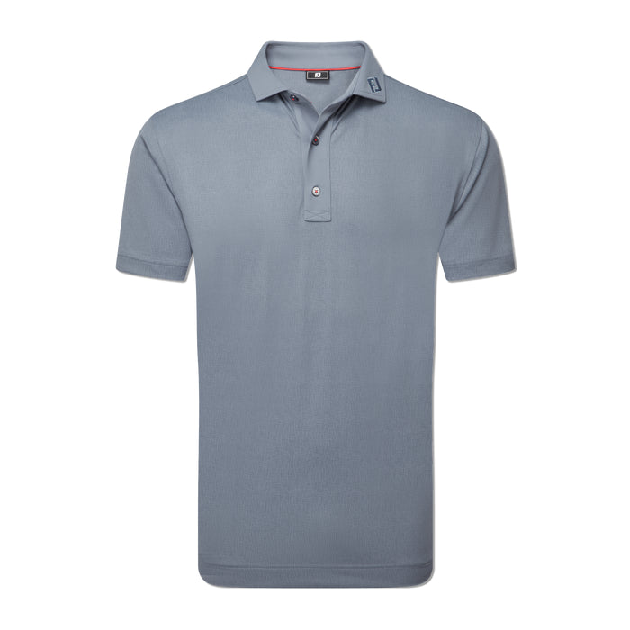 FootJoy Etched Texture Print Lisle Polo - Flint