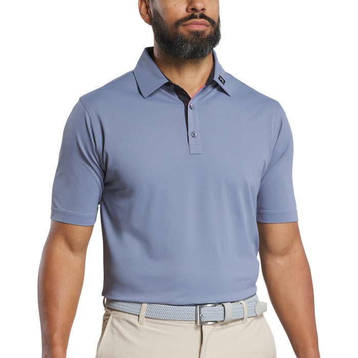 FootJoy Pique Trim Polo - Flint/Black