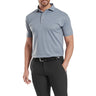 FootJoy Etched Texture Print Lisle Polo - Flint