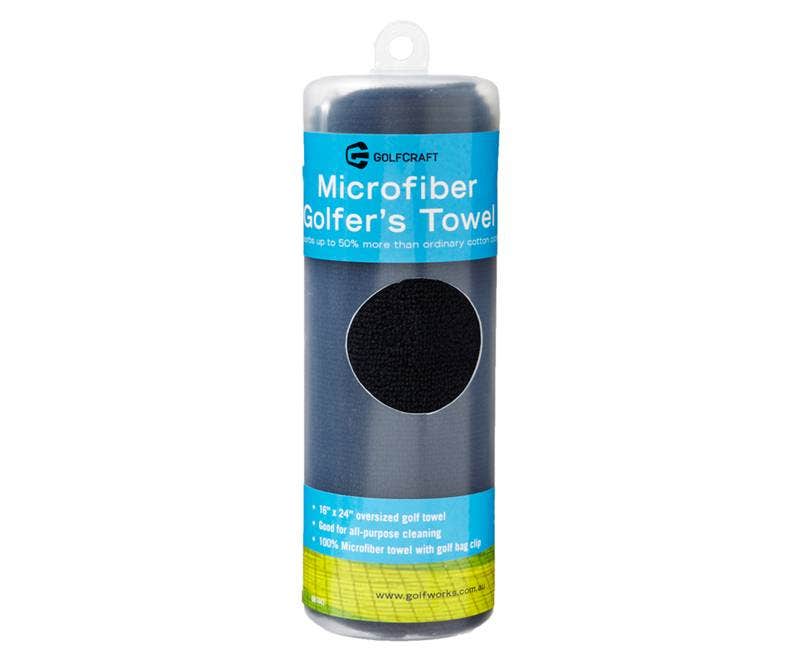 GolfCraft Microfibre Towel - Black