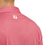 FOOTJOY MENS HOUNDSTOOTH GEO LISLE POLO