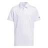 Adidas Boys Performance Short Sleeve Polo