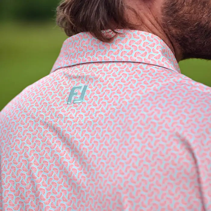 FOOTJOY MENS CITRUS PRINT LISLE POLO