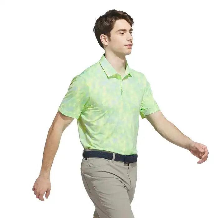 ADIDAS MENS ULTIMATE365 TEXTURED PRINT POLO