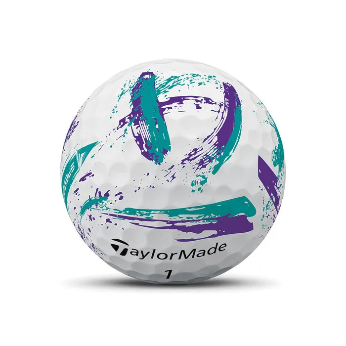 TaylorMade 2026 Speedsoft Ink Golf Balls 12pk - Purple/Teal