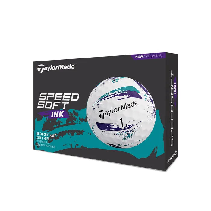 TaylorMade 2026 Speedsoft Ink Golf Balls 12pk - Purple/Teal