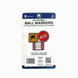 GolfCraft Reversible Roadworks Ball Markers - 3 Pack