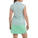 FOOTJOY WOMENS SLEEVELESS GINGHAM TANK POLO