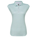 FOOTJOY WOMENS SLEEVELESS GINGHAM TANK POLO
