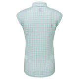 FOOTJOY WOMENS SLEEVELESS GINGHAM TANK POLO