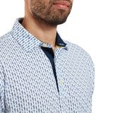 FOOTJOY MENS FIGURE PRINT LISLE POLO