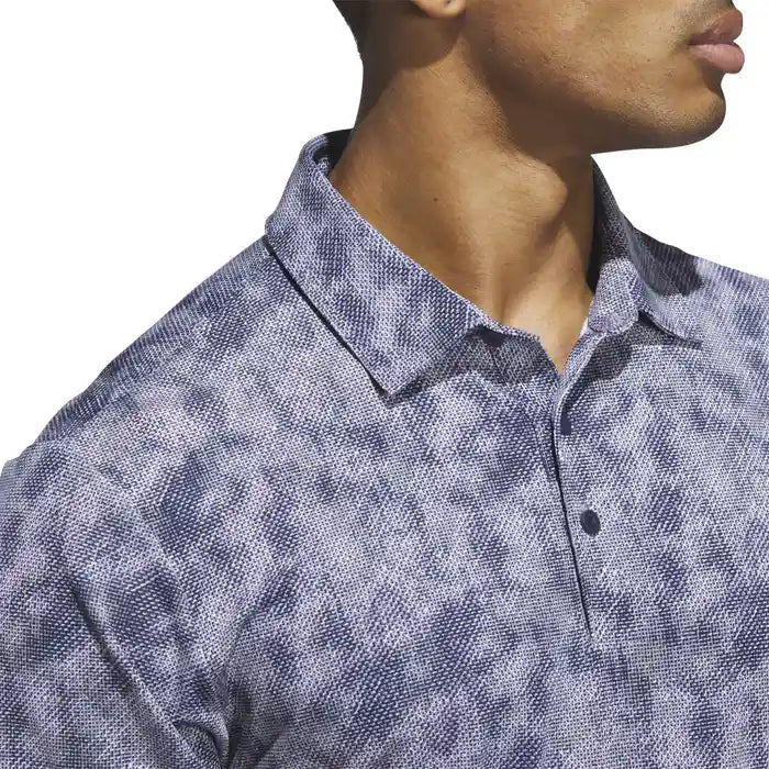 ADIDAS MENS ULTIMATE365 TEXTURED PRINT POLO