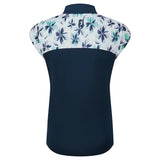 FOOTJOY WOMENS CS BLOCKED FLORAL PRINT POLO