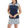 FOOTJOY WOMENS CS BLOCKED FLORAL PRINT POLO