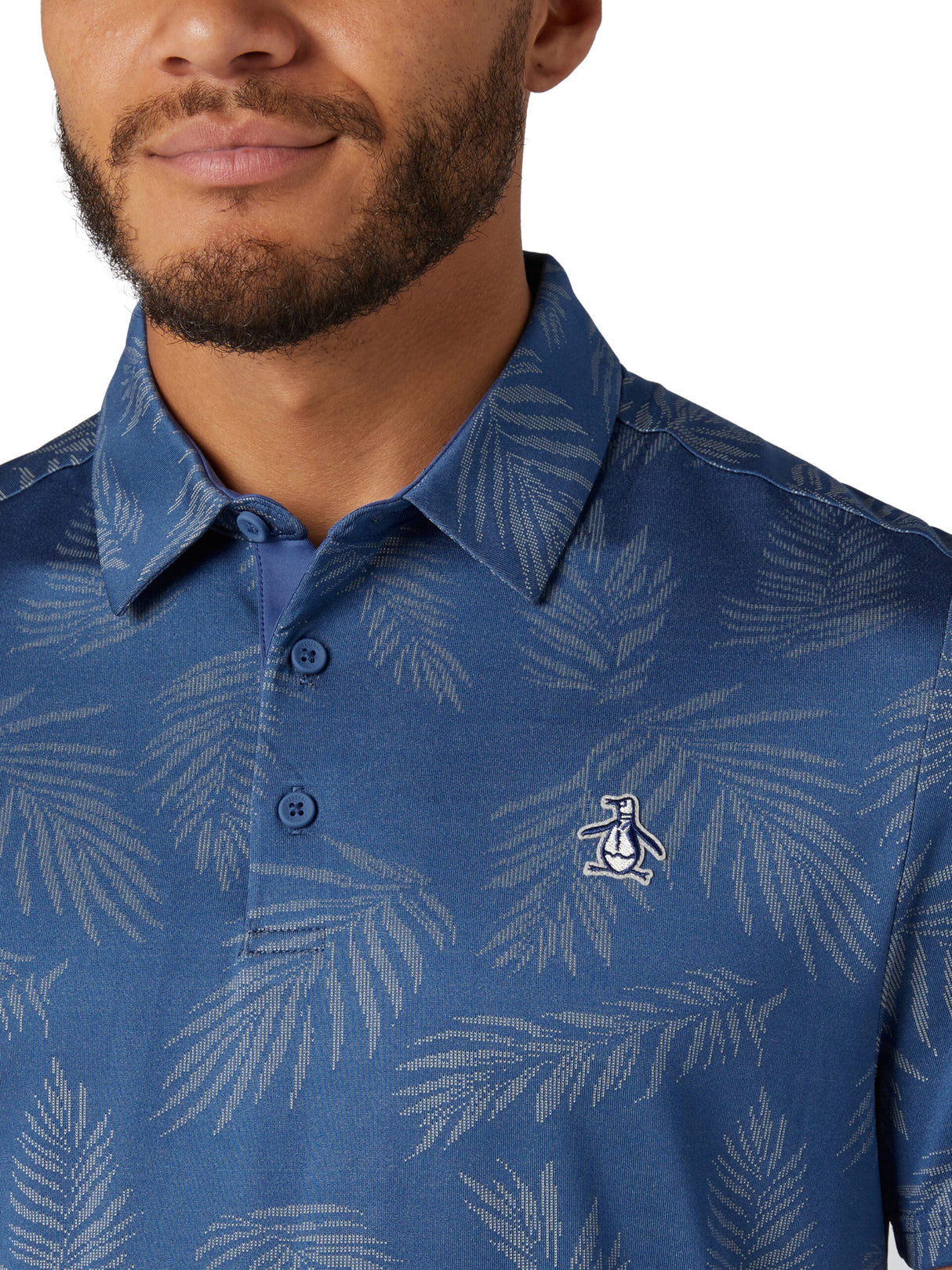 Original Penguin All Over YD Botanical Jacquard Polo