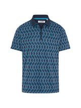 Original Penguin All Over YD Jacquard Colour Block Polo