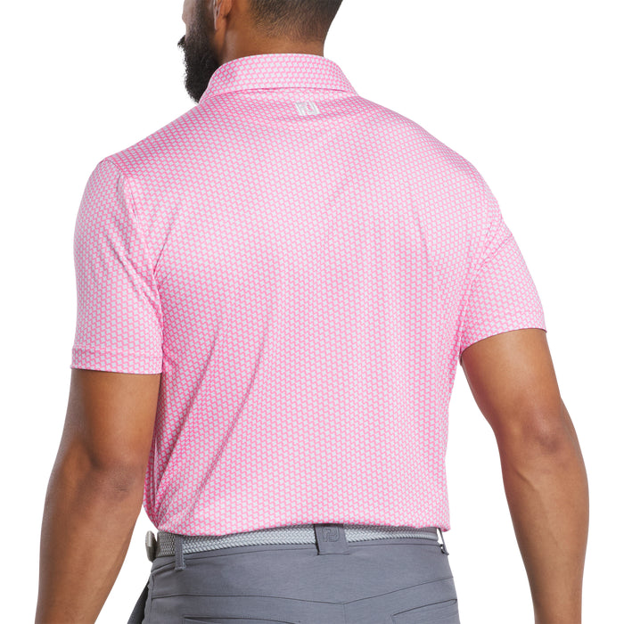 FOOTJOY MENS HOUNDSTOOTH GEO LISLE POLO