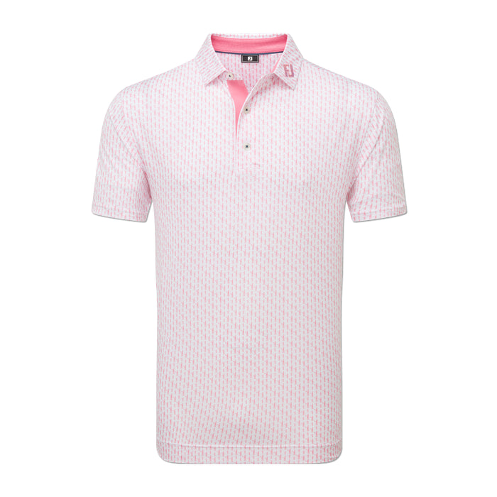 FOOTJOY MENS FIGURE PRINT LISLE POLO