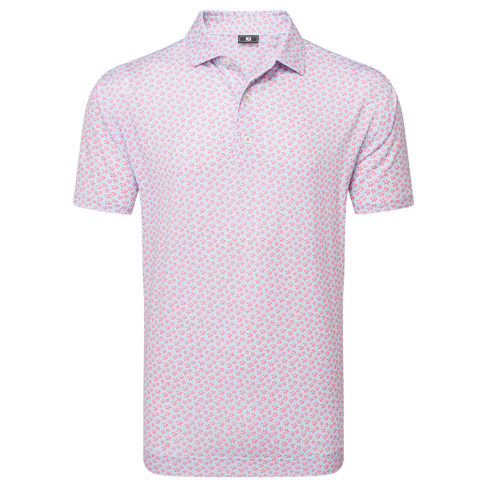 FOOTJOY MENS FLORAL SKETCH PRINT LISLE POLO