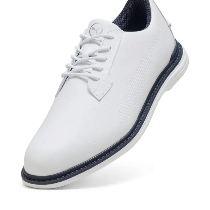Puma Royale Golf Shoes - White/Deep Navy/Team Light Blue