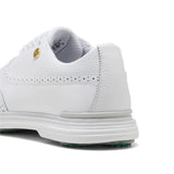 Puma Royale Wingtip Golf Shoes - White/Vapor Grey/Grassy Green