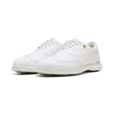 Puma Royale Wingtip Golf Shoes - White/Vapor Grey/Grassy Green