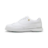 Puma Royale Wingtip Golf Shoes - White/Vapor Grey/Grassy Green