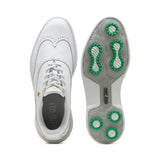 Puma Royale Wingtip Golf Shoes - White/Vapor Grey/Grassy Green
