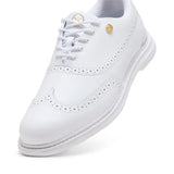 Puma Royale Wingtip Golf Shoes - White/Vapor Grey/Grassy Green