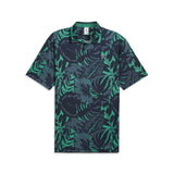 Puma X PTC Palm Glitch Polo - Deep Navy/Sparkling Green