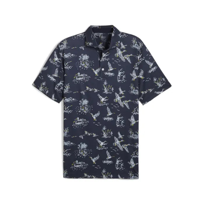 PUMA MENS MATTR FLOCK POLO
