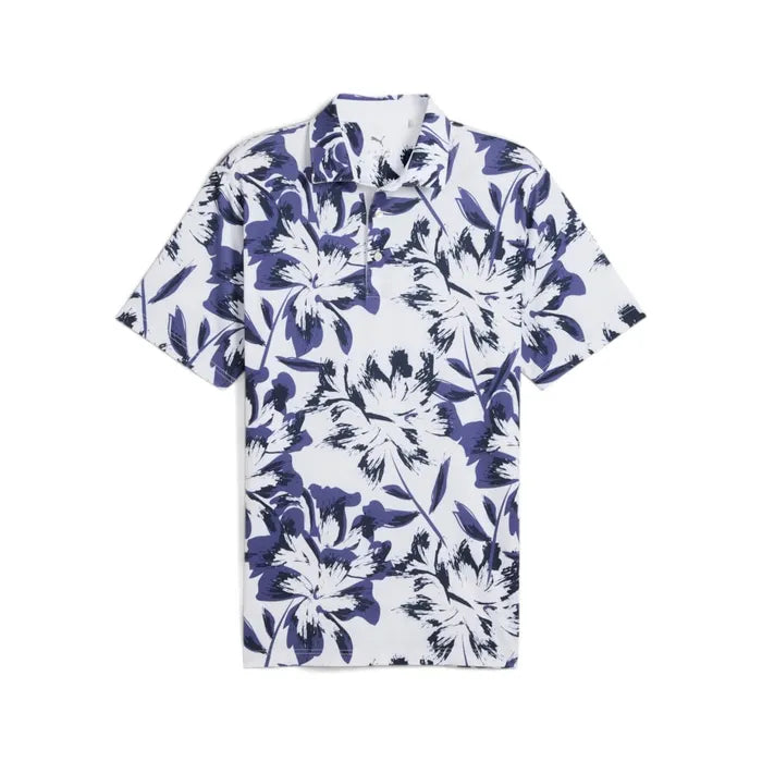 PUMA MENS MATTR BROKEN FLOWER POLO