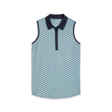 Puma Cloudspun Scallop Ladies Polo - Sea Glass/Green Terrain