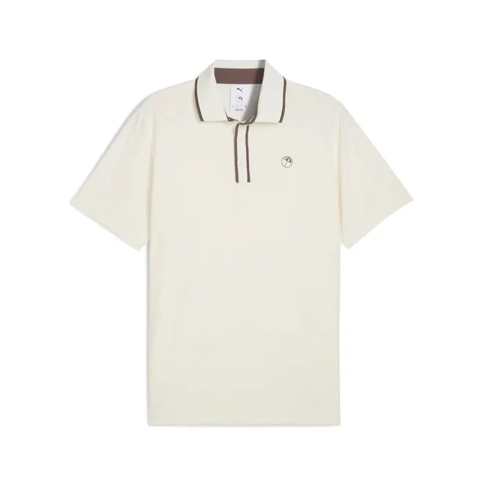 PUMA MENS PUMA X AP TIPPED JACQUARD POLO