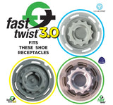 Softspikes Tour Flex Pro Fast Twist White/Translucent - 18 Pack