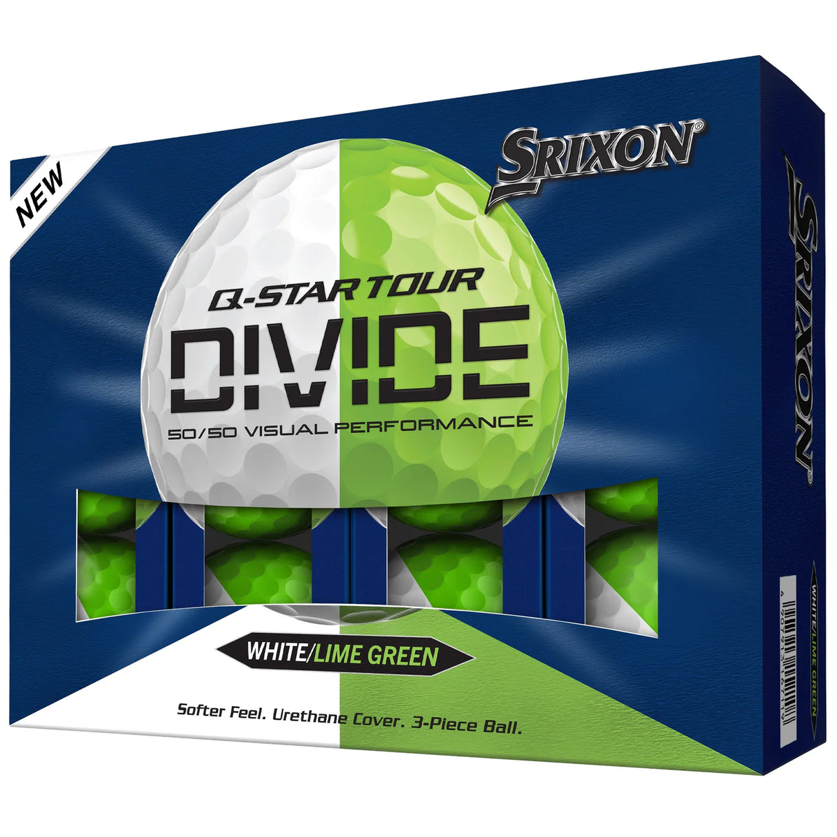 Srixon 2026 Q-Star Tour 6 Divide Golf Balls 12pk - White/Green
