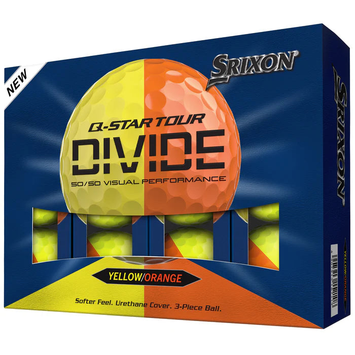 Srixon 2026 Q-Star Tour 6 Divide Golf Balls 12pk - Yellow/Orange