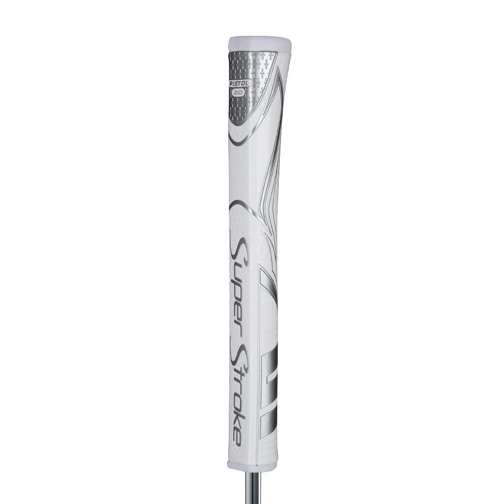 Superstroke Zenergy Putter Grip Pistol 2.0 - White/Silver