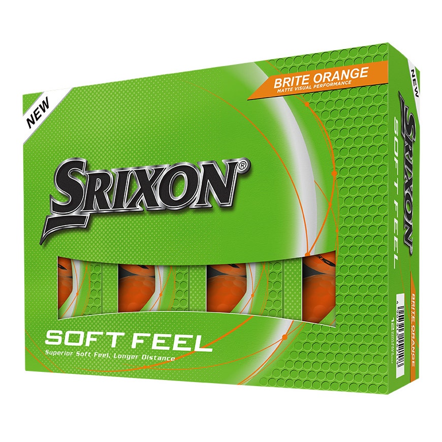 Srixon 2025 Soft Feel 14 12pk Golf Balls - Brite Orange
