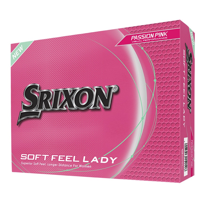Srixon 2025 Soft Feel Lady 9 12Pk Golf Balls - Pink