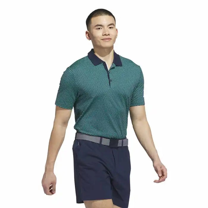 Adidas Beyond The Course Textured Polo - Pure Teal