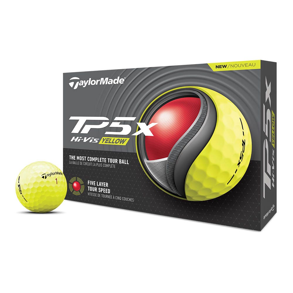 TaylorMade 2024 TP5x Golf Balls 12pk - Yellow