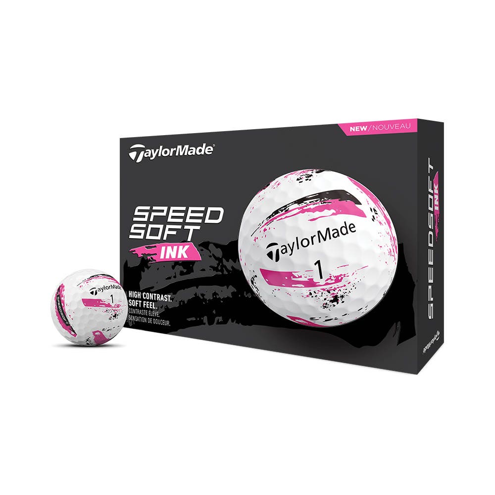 TaylorMade 2024 Speed Soft Ink Golf Balls 12pk - Pink