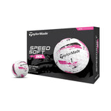 TaylorMade 2024 Speed Soft Ink Golf Balls 12pk - Pink
