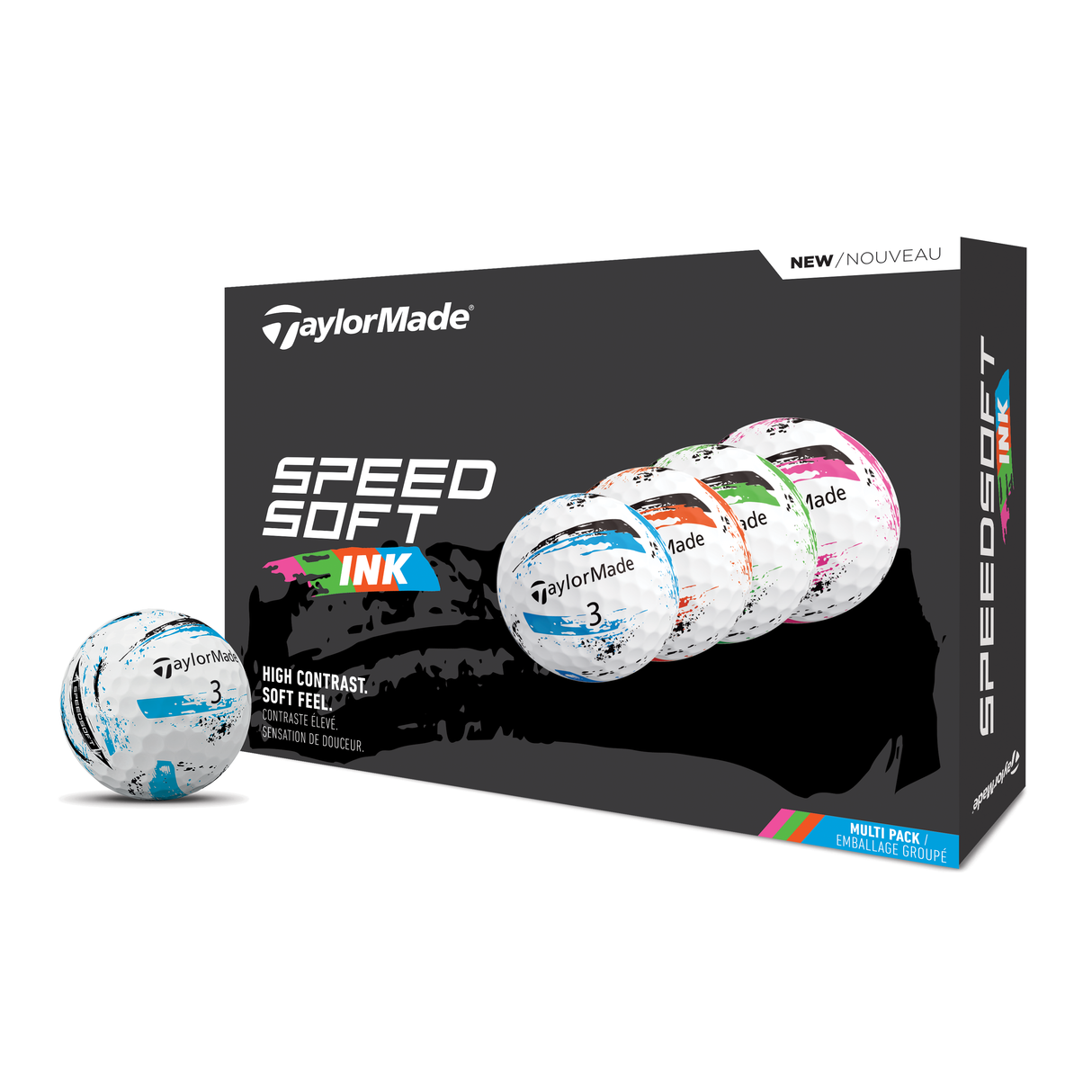 TaylorMade 2025 Speed Soft Ink 12pk Golf Balls - Multi