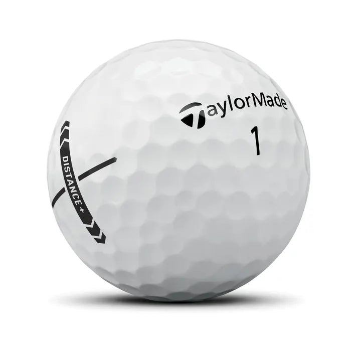 TaylorMade 2025 Distance+ Golf Balls 12pk - White