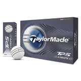 TaylorMade 2026 TP5 Stripe 12PK Golf Balls - White