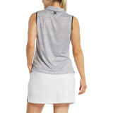 FOOTJOY WOMENS DOT PRINT SLEEVELESS POLO