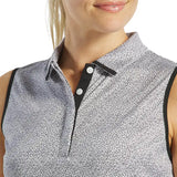 FOOTJOY WOMENS DOT PRINT SLEEVELESS POLO