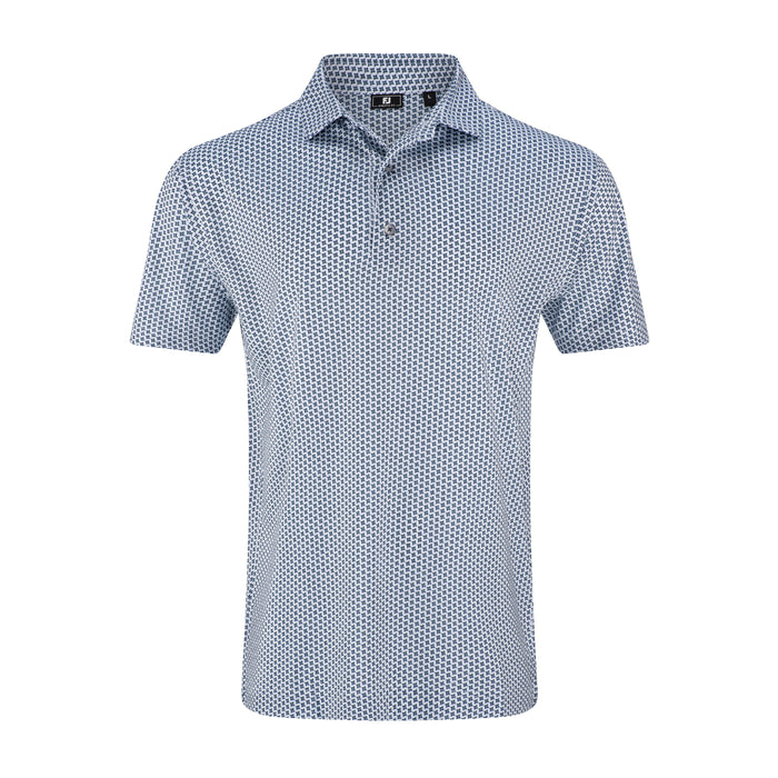 FOOTJOY MENS HOUNDSTOOTH GEO LISLE POLO